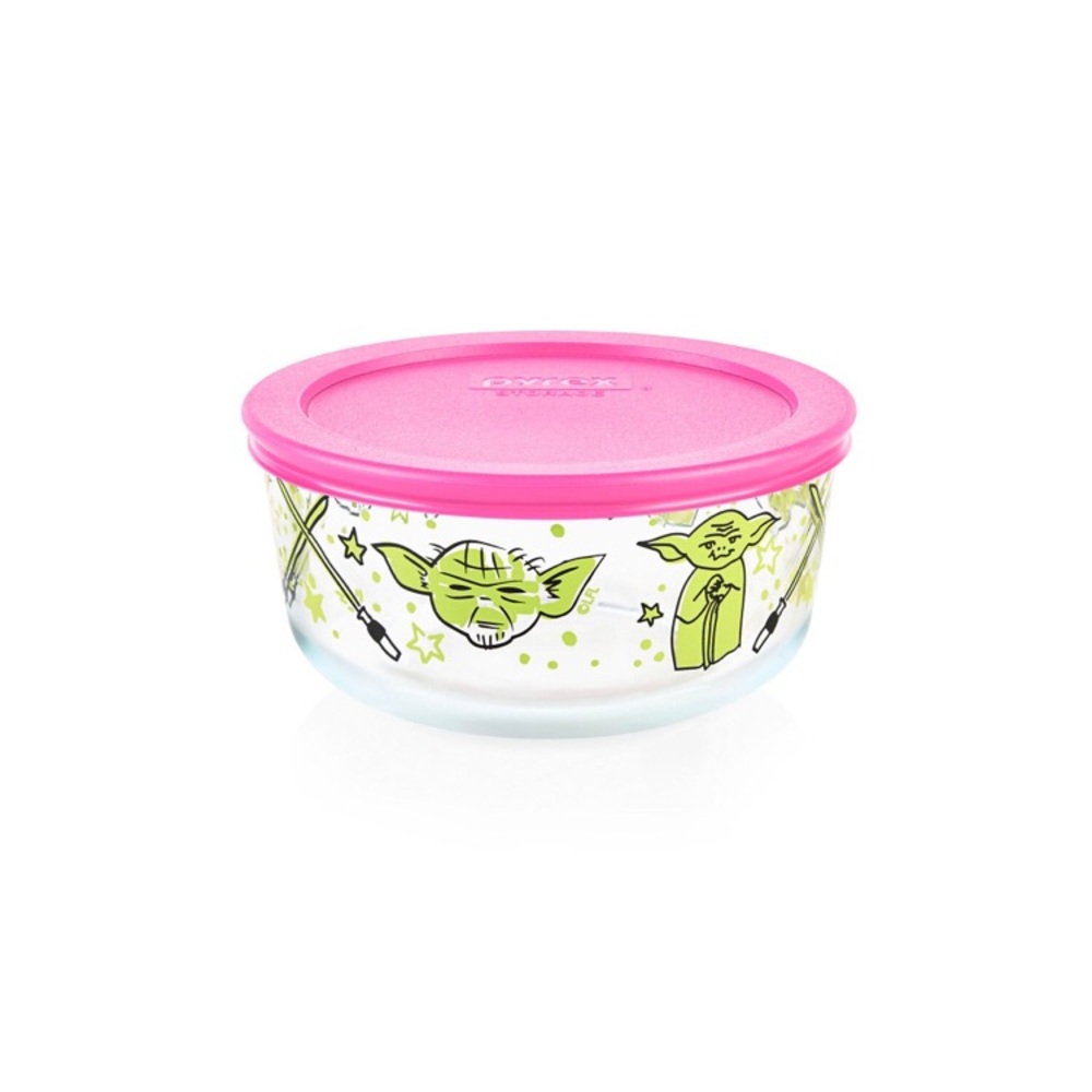 ⭐️NEW💚Pyrex Star Wars Yoda Decorated Glass Storage Container